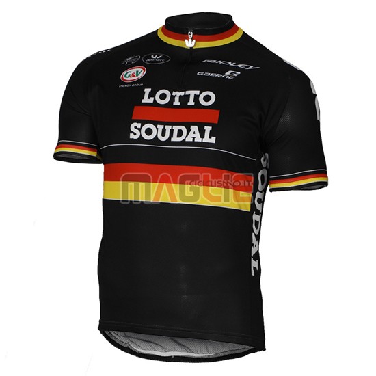 Maglia Lotto manica corta 2017 rosso e nero